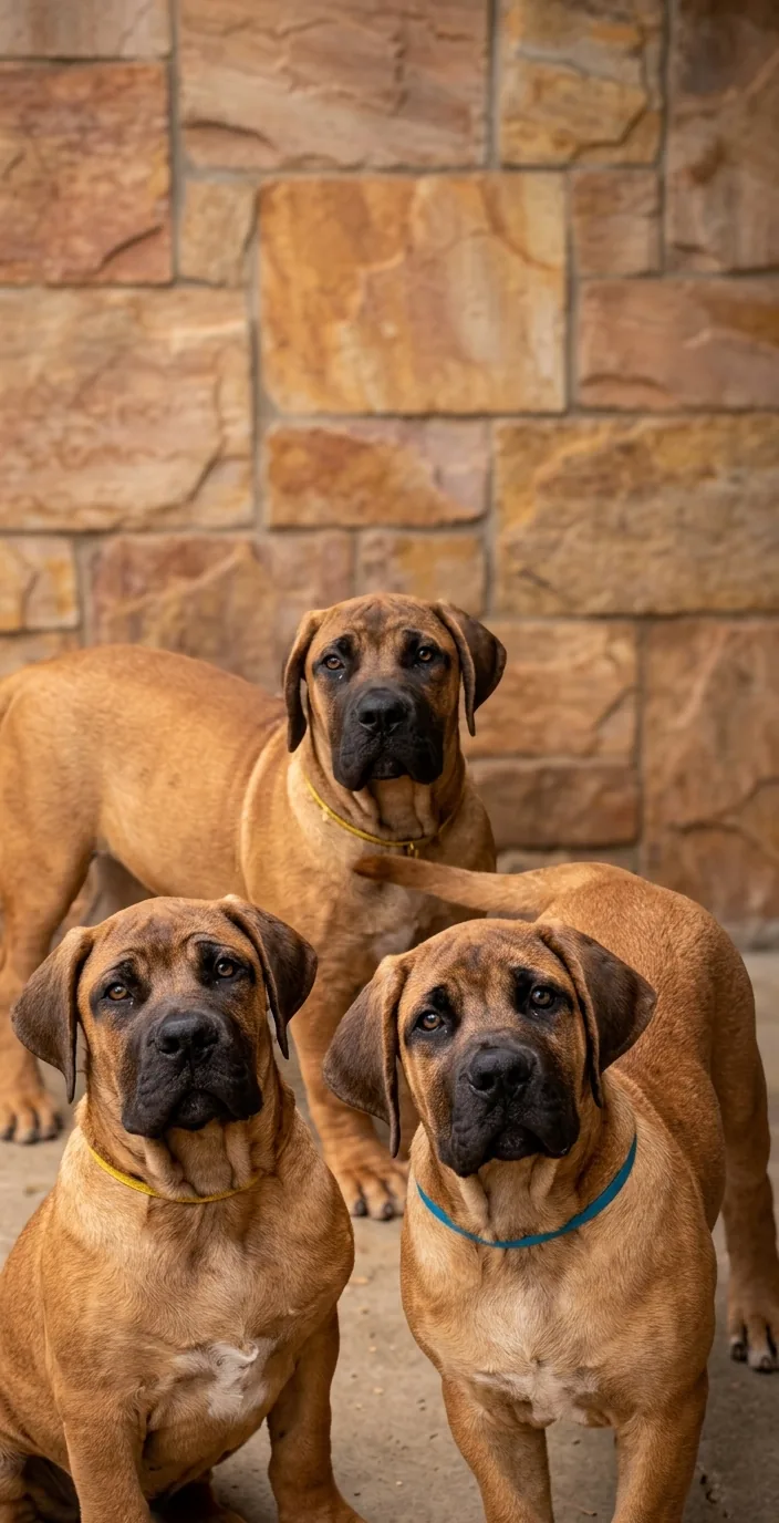 Trio de filhotes Terra Brasa